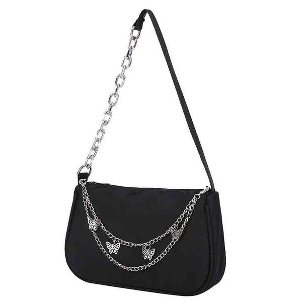 

evening bag 's luxury designer handbag candy color trend retro ladies shoulder bag nylon female shopping purse bolsas new 220608