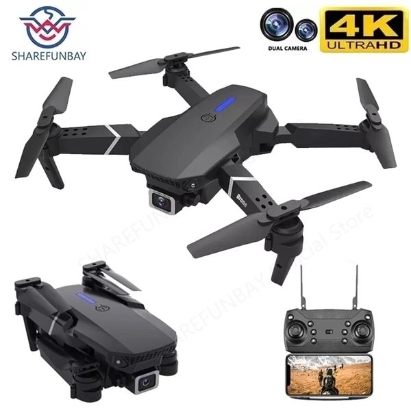 Mini Drohne 4k Profesional HD Dual Kamera Fpv WIFI Dron Follow Me Rc Drohnen Hubschrauber Quadcopter Spielzeug 220728