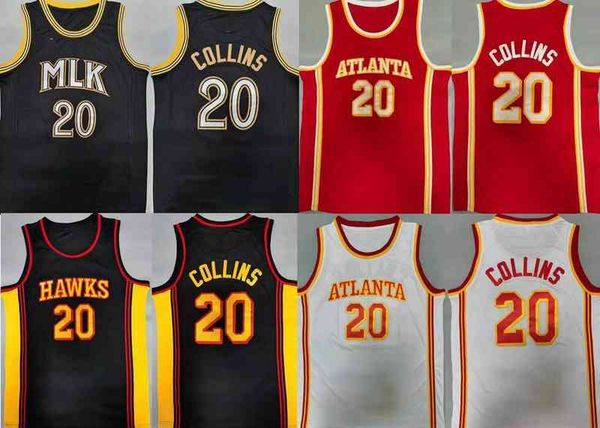 

s-2xl basketball jerseys trae men young 20 john collins jersey and short, Black