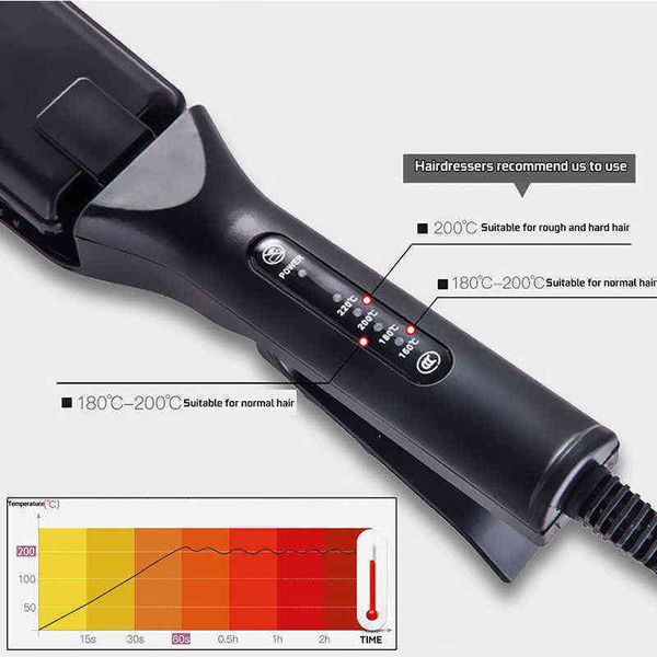 

nxy curling irons professional hair curler wand ceramic corrugated wave corn electric corrugation plate clip 0427