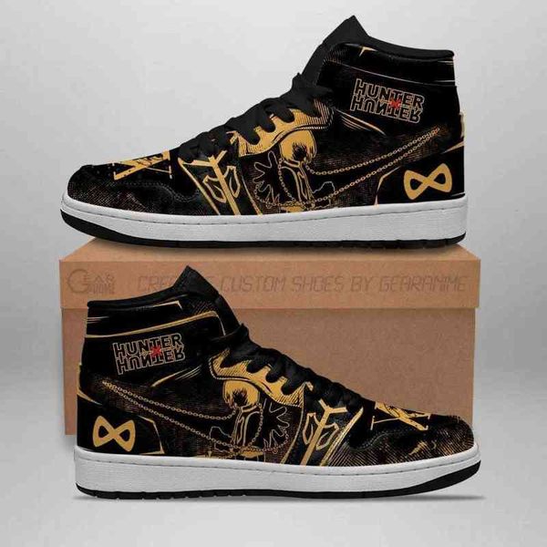 

kurapika hunter x sneakers skill hxh anime shoes, Black