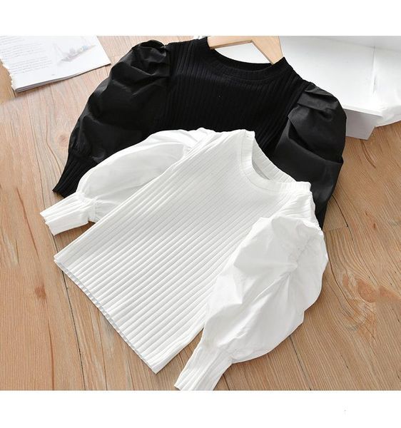 

white baby girls t-shirts long sleeve shirt princess for tddler girl sweet pullover casual children, Blue