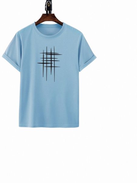 

men graphic print tee with drawstring waist sweatpants 65ef#, Gray