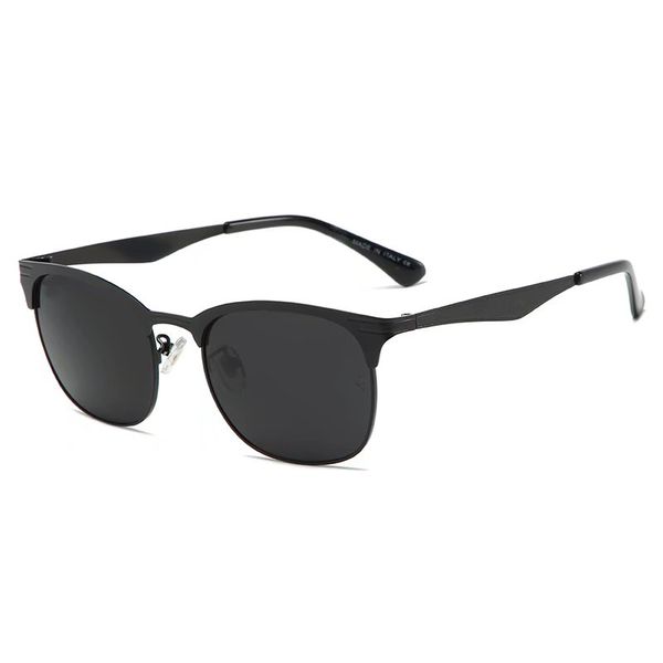 

luxury vintage small frame black polarized lenses mens sunglasses for women classic brand designer r b 3538# outdoor sun glasses uv400 oculo, White;black