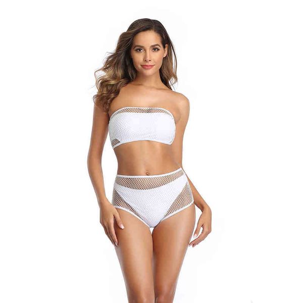 

bikini swimsuit solid split swimsuit sexy, White;black