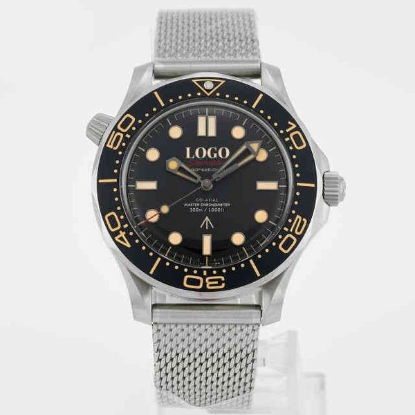 

mechanical watches 300m titanium no time to die sports 8806 movement 007 sea master, Slivery;brown