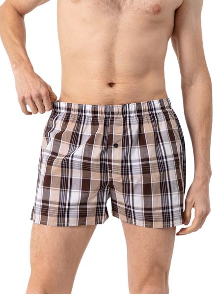 

men plaid elastic waist boxer o5nx#, Black;brown