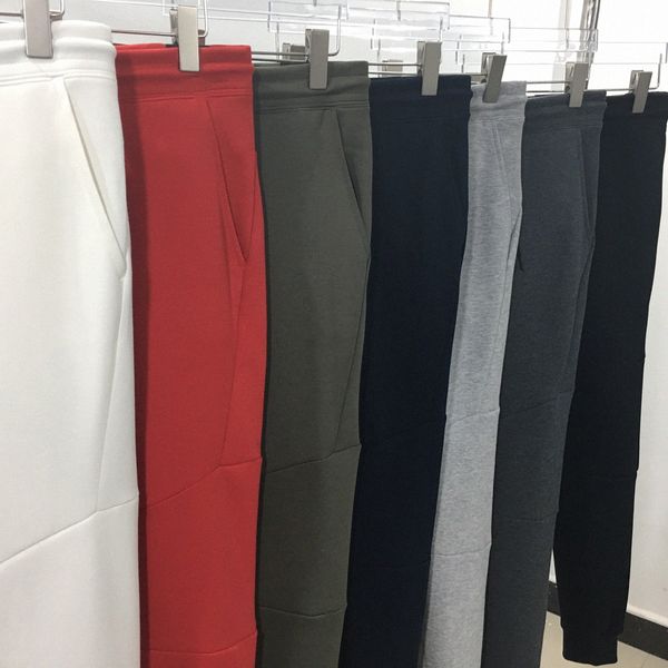 

22ss designer men tech fleece pants jogger techfleece techs long pant causal jogger trouser sweatpant sportwear loose hip hop thick tyle ela, Black