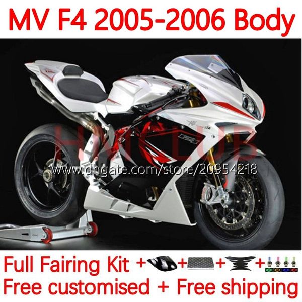 MV Agusta F4 R312 750S 750 1000 R CC S 1000CC 05-06 gövdeye 154NO.17 312 1078 S 1+1 312R 750R 1000R Cowling 2005 2006 MA MV F4 05 06 OEM Fairings Pearl Beyaz