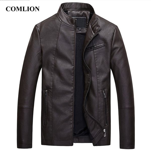 

mens leather jackets motorcycle jacket leather men classic bike cowboy jacket male plus velvet thick coats brand clothing c94 201128, Black