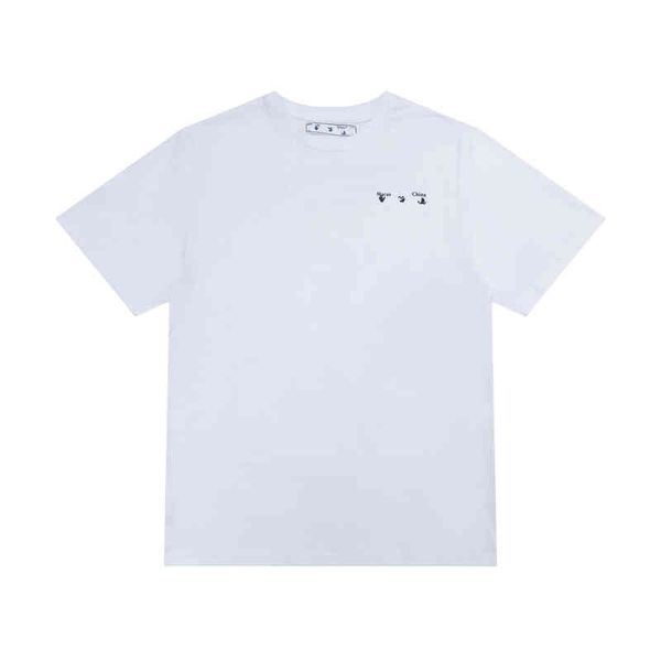 

off new fashion brand ow city limited arrow print ins short sleeve t-shirtjt17, White;black