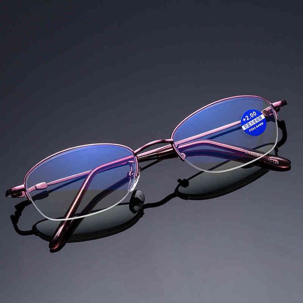 

sunglasses presbyopic glasses fashion women's half frame resin anti blue light film ultra memory elegant, White;black