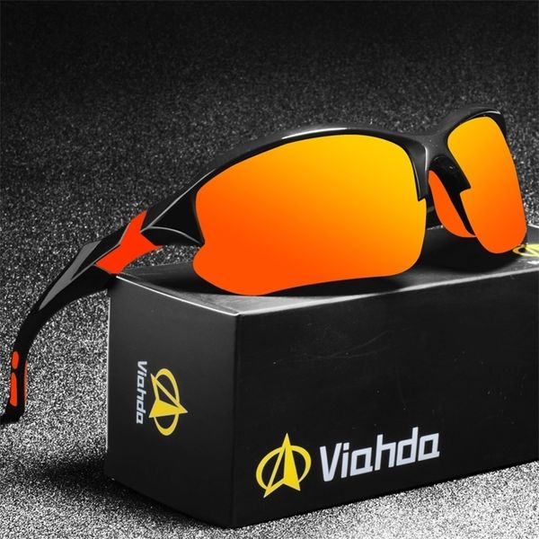 

viahda brand design polarized sunglasses men driving shades male sun glasses for men mirror goggle uv400 220616, White;black