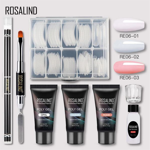 

rosalind nail kit of nail art decorations extension nail kit professional set all for manicure gel polish set250v