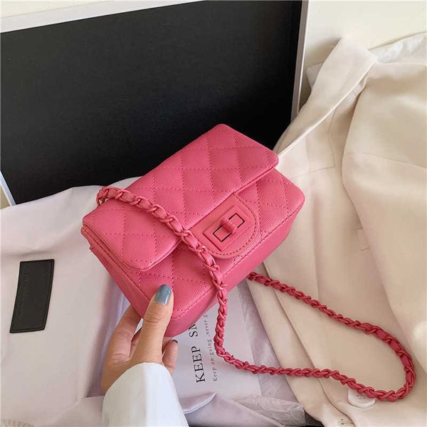 

yuchengbags french minority bag women's 2020 fashion lingge chain messenger bag summer versatile shoulder bag