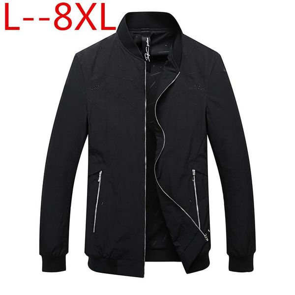 Giacche da uomo Plus Size 10XL 8XL 6XL 5X Casual Primavera Inverno Cappotto Uomo Sportswear Moto Mens Thin Slim Fit Bomber per uomo