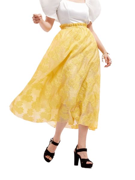 

paper bag waist floral embroidery skirt z9jq#, Black