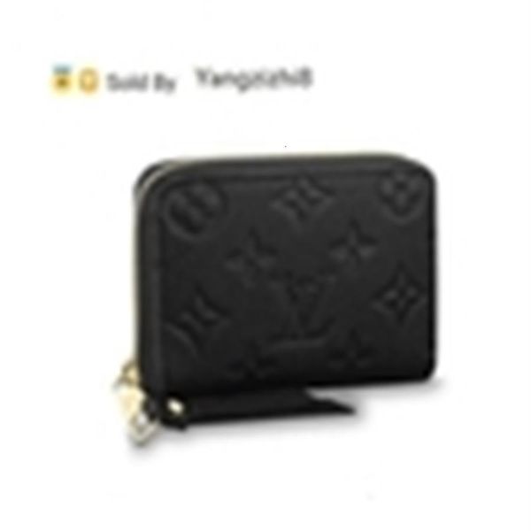 

yangzizhi8 fashion coin purse m60574 2018 new women zippy shows exotic leather bags iconic bags clutches evening chain wallets pur285d, Black;red