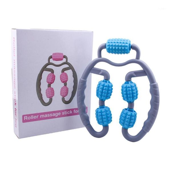 Zubehör 360ﾰ umwickeltes Beinmassagegerät, 5-Ring-Roller, konvexer Punkt, Nackenmassage, Muskelentspannung, verstellbare Breite, Fitnessstudio, Fitness, schlanke Beine