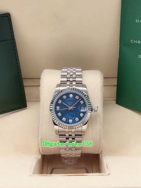 7 couleurs montre femme 126284 36mm 31mm diamant deux tons motif jubilé bracelet Oyster Asia 2813 mouvement automatique mécanique montres pour femmes montres-bracelets