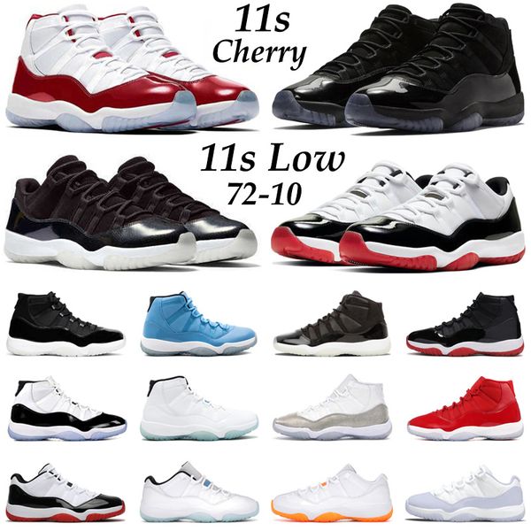 

jumpman 11 11s basketball shoes men women cherry 72-10 low cool grey 25th anniversary bred win like 96 pure violet mens trainers sport sneak