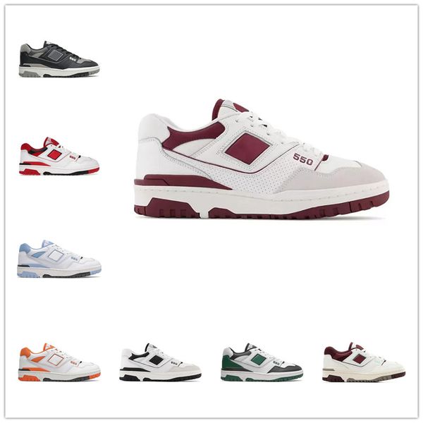 

designer new b550 casual shoes fashion mens women 550 outdoor foam runners cream bb550 black blue yellow unc navy syracuse burgundy cyan aur