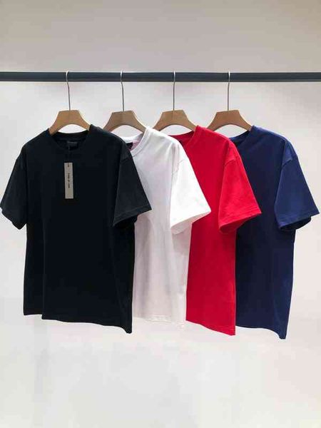 

2022 new ess 7 men's fashion pure cotton short sleeve summer clothing t-shirt, White;black