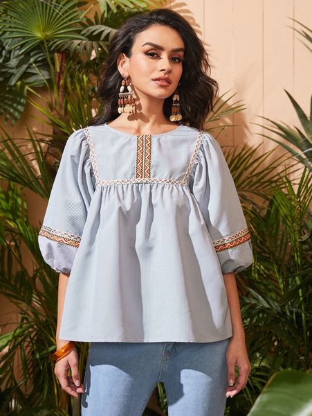 

puff sleeve smock s6nb#, White