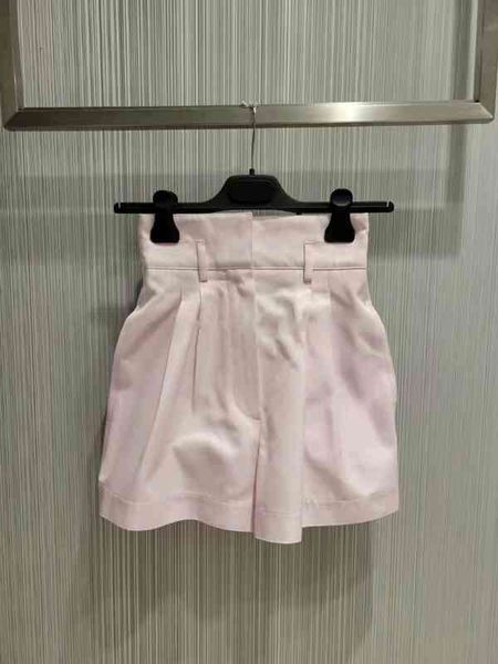

women's shorts niche spring summer pink wide leg loose and versatile shorts high waist temperament pleated casual pants women ins, White;black