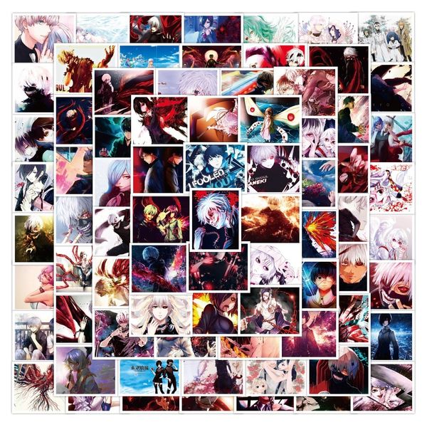 

new waterproof 10/30/50pcs anime tokyo ghoul cartoon stickers decals diy bike travel luggage guitar lapcool graffiti sticker kid toys sticke