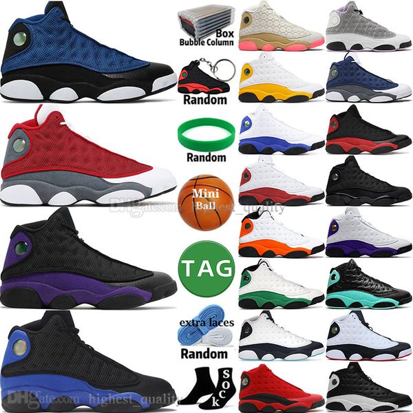 

brave blue red flint bred hyper royal 13 13s mens basketball shoes del sol court purple black cat love and respect chicago lakers men sports