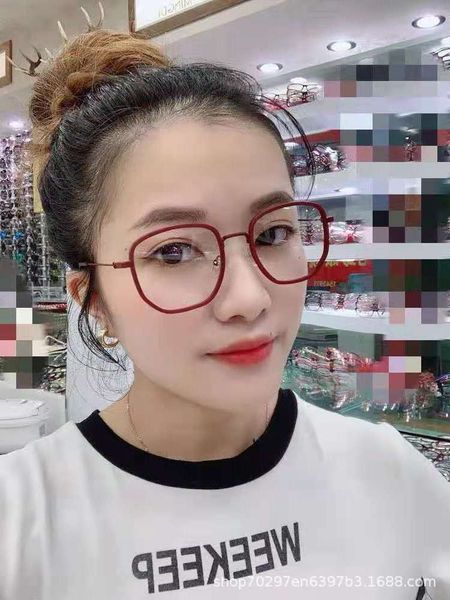 

new designer sunglasses the new gg0459 optical glass can be equipped with large frame flat lens the same type, White;black