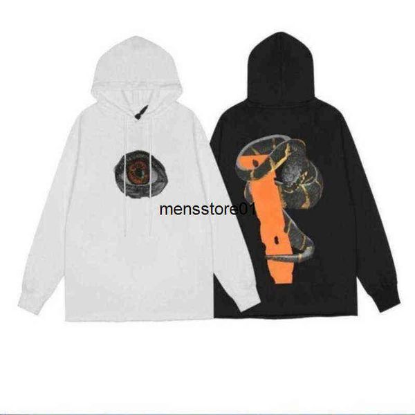 

fashion big men's sweatshirts brands vlones hoodies womens streetwear pullover loose lovers clothing hoodies-xl, Black