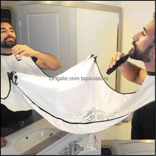 

cutting cape hair care styling tools products beard shaving apron shave gather cloth bib facial dye trimmings catcher with two suction cup