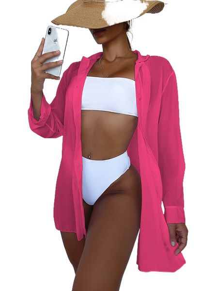 

cut-out button front kimono h93l#, White;black