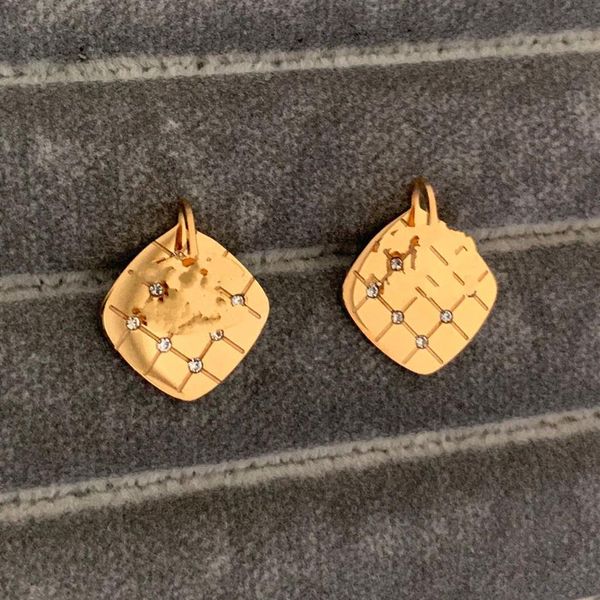 

large middle small black red white women girls letter square stud earrings hip hop earings iced out bling rock punk birthday weddi262o, Golden;silver