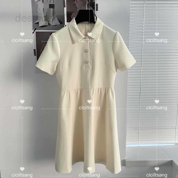 

casual dresses designer spring summer 2022 simple and dignified small lapel dress fnkv, Black;gray
