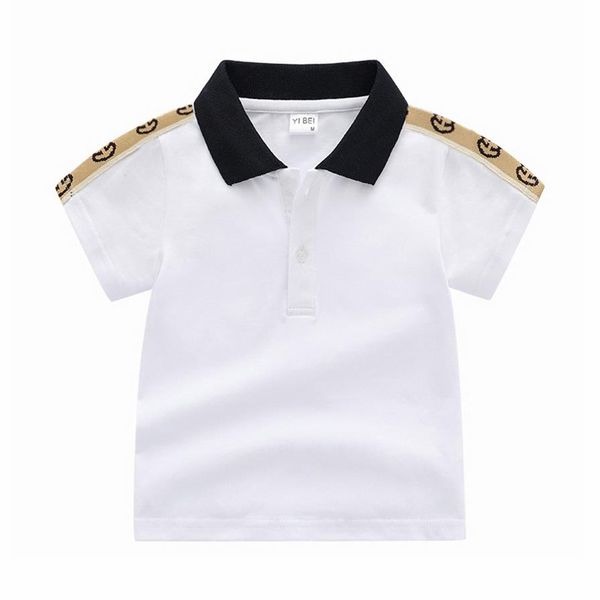 

spring baby boys stripe casual t-shirt fashion designer kids plaid lapel short sleeve tee shirt children shirt 1-6t2539, Blue