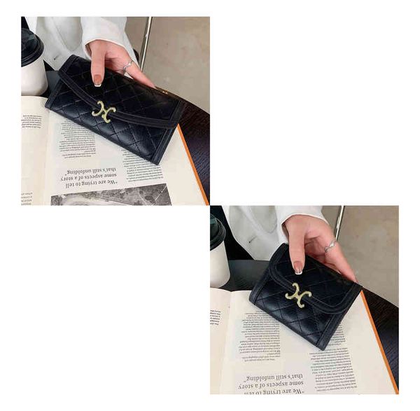 

designer leather ceeline card wallet womens mens europe and america fashion brands small new long wallet handbag student mini purse, Red;black