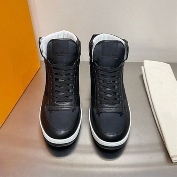 

fashion casual shoe ankle boots color matching lightweight wear-resistant sneaker, Black