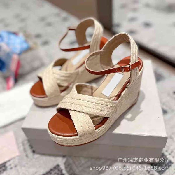 

sandals korean version muffin thick bottom flat fairy windnet red linen grass woven cross band sandals roman female fisherman shoes r5qk, Black