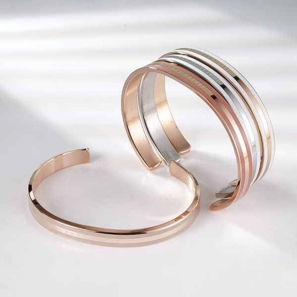 

new ceramic bracelet candy kirin simple bracelet open steel, Golden;silver