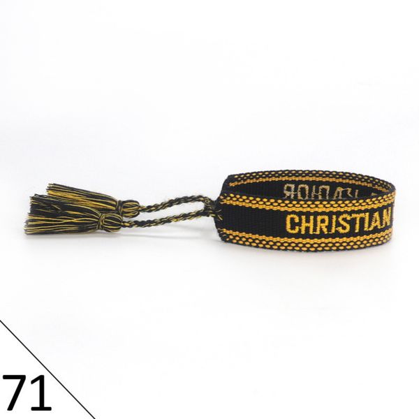

woven designers friendship bracelets luxury brand d adjustable for womens mens vintage braided bracelet fashion embroidery tassel bangles je, Golden;silver