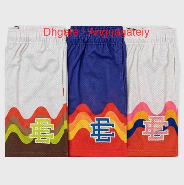 

eric emanuel short ee men's casual basic shorts new york city skyline beach sports pants basketball football mesh breathable fitness br, White;black