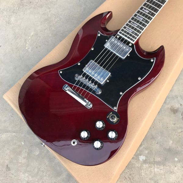 

chinese custom oem factory sg model g400 wine red 6 stings electric guitar