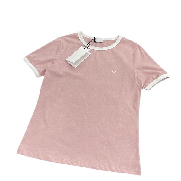 

women's t-shirt summer new white pink breathable sweat-absorbing loose wear shows white trendy fashion