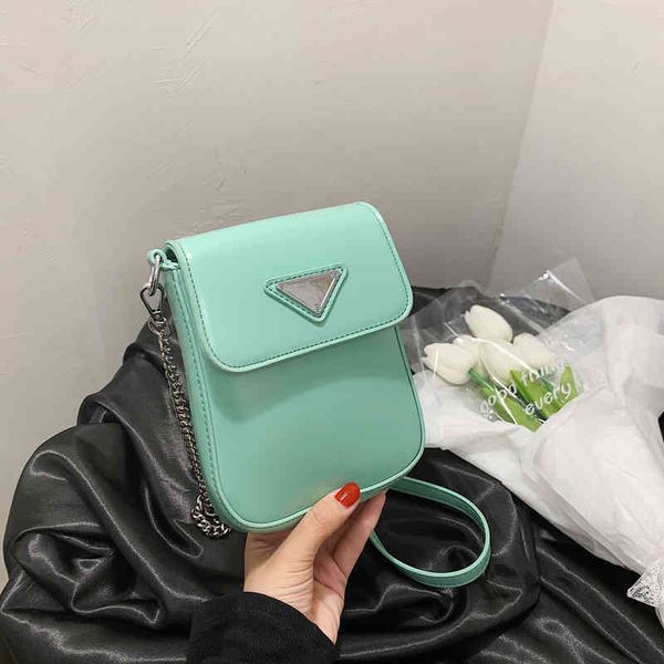 

fashion bag this popular summer simple fashion chain small square texture mobile