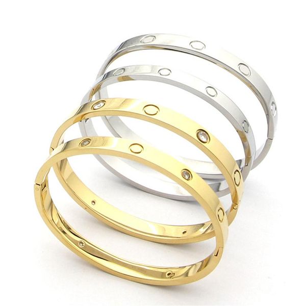

stainless steel silver love screw bracelet titanium fashion h couples nail cuff screw bracelets & bangles for fashion women men lo293b, Black
