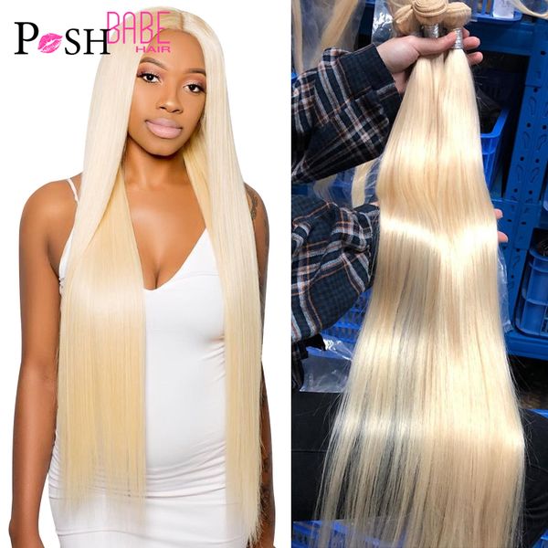 

accessories 613 honey blonde color hair extension brazilian hair weave bundle 8 - 40 inch straight remy human hair can buy 1 3, Silver