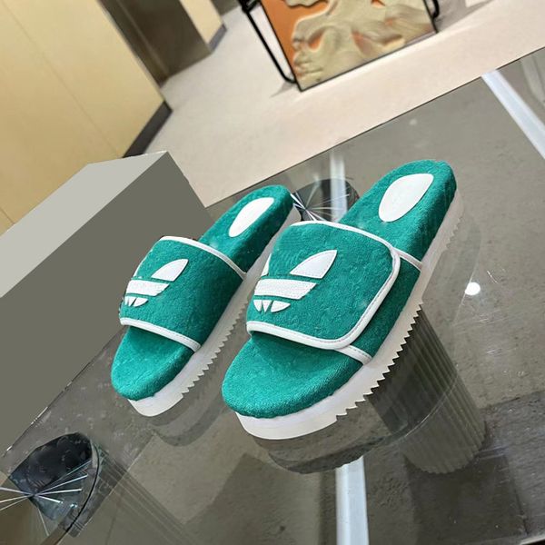 

new ladies slippers sandals yellow red blue purple black orange khaki comfortable designer thick bottom fur slides999